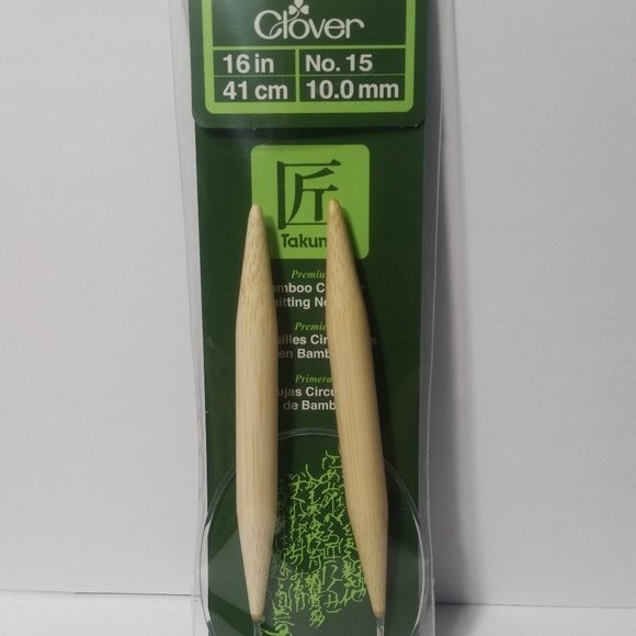 Clover Bamboo Circular Knitting Needles 16" No. 15 - Picture 1 of 8
